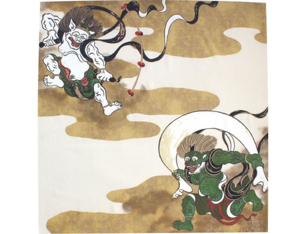Furoshiki 68 cm - Fujin Raijin - Nube auspiciosa