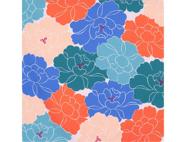 Furoshiki 70 cm - Déperlant Adeline Klam - Pivoine