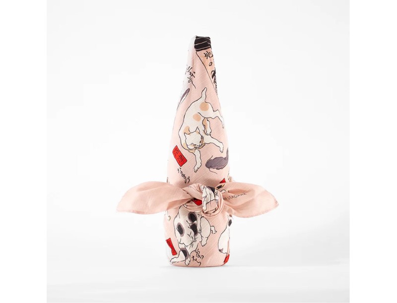 Furoshiki 104 cm - Gatti Come Le Cinquantatre Stazioni Del Tokaido