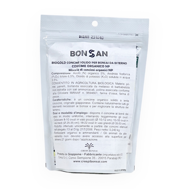 Concime solido organico Biogold - 240 g