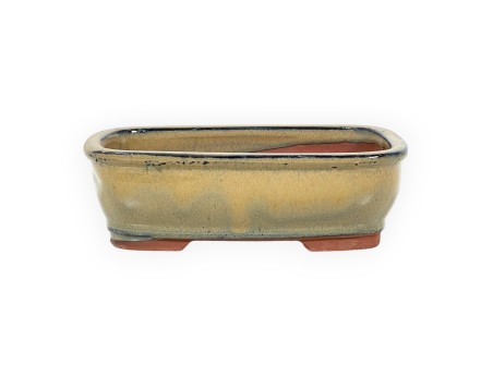 Pot 18,5 cm rectangular green olive