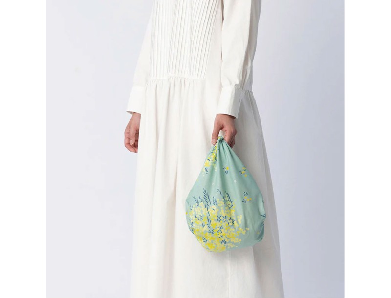 Set Furoshiki Mimosa & Asas marrones