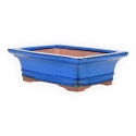 Pot 17,5 cm rectangular blue