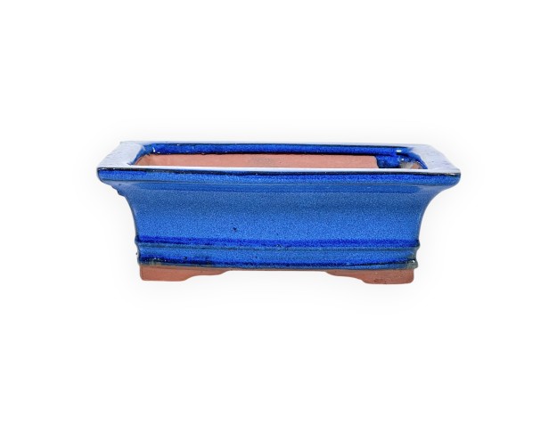 Vaso 17,5 cm rettangolare blu