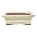 Pot 17,5 cm rechthoekige Beige