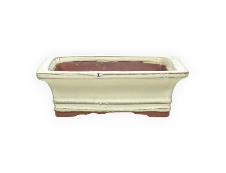 Topf 17,5 cm Rechteckige beige
