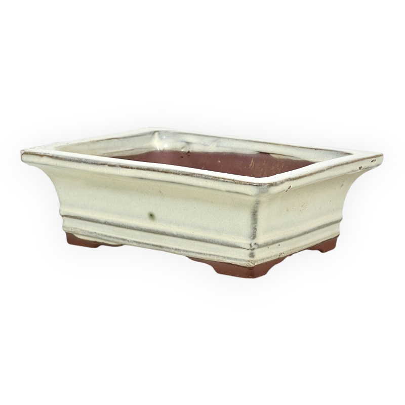 Pot 17,5 cm rechthoekige Beige