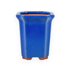 Pot 8,5 cm Vierkante Blauwe