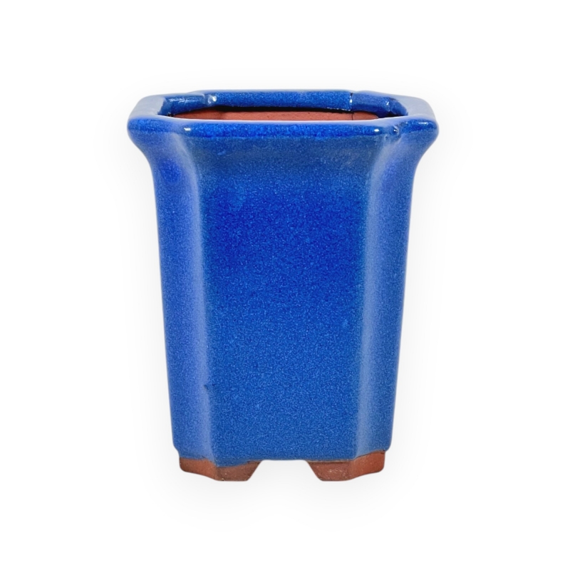 Pot 8,5 cm Vierkante Blauwe