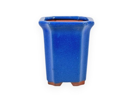 Pot 8,5 cm square blue