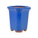 Pot 8,5 cm Vierkante Blauwe