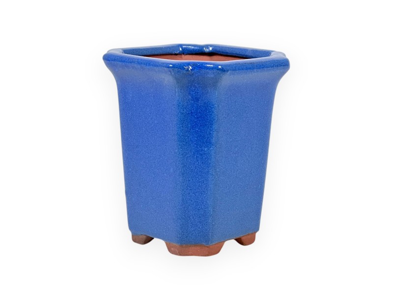 Vaso 8,5 cm quadrato blu