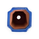 Pot 8,5 cm Vierkante Blauwe