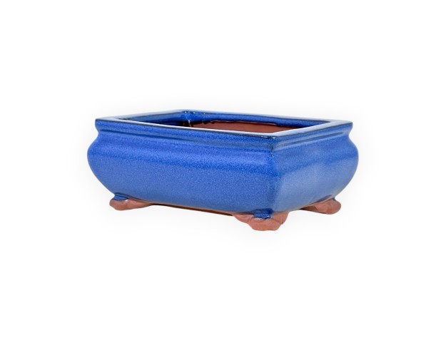 Pot 15 cm rechthoekige Blauwe 2