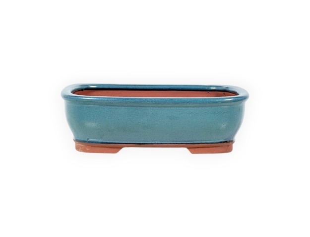 Pot 18,5 cm rechthoekige cyaan