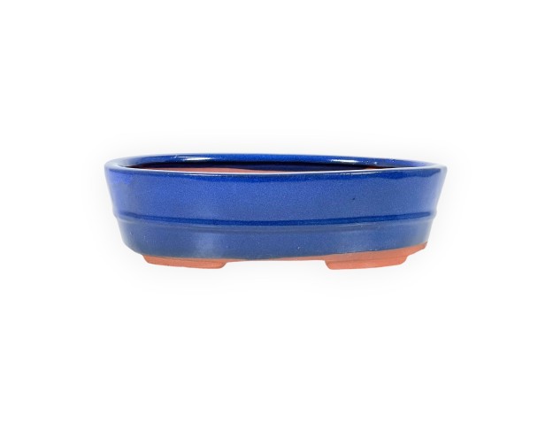 Pot 26,5 oval blue