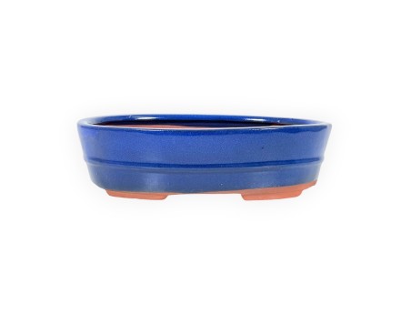 Pot 26,5 oval blue
