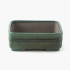 Vaso 25 cm rettangolare verde