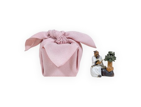 Set Bonsaist Statuette & Furoshiki 45 cm