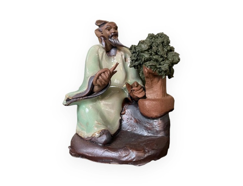 Set Statuettes de bonsaïst & Furoshiki 45 cm