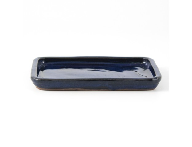 Plato rectangular 35 cm azul
