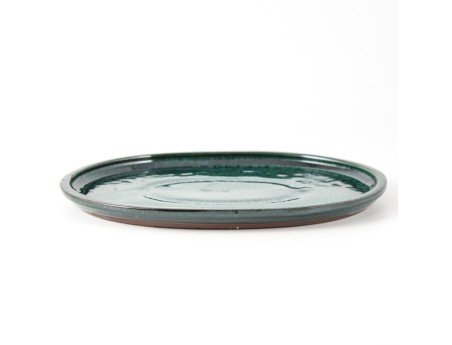 Trays 31 cm oval green