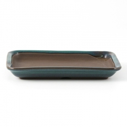 Sottovaso 13,8 cm rettangolare verde