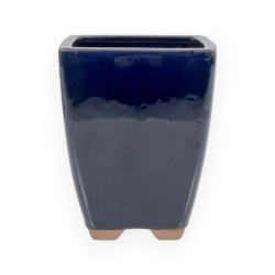 Vaso 11,5 cm quadrato blu