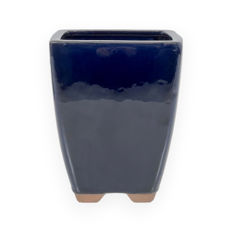 Vaso 11,5 cm quadrato blu