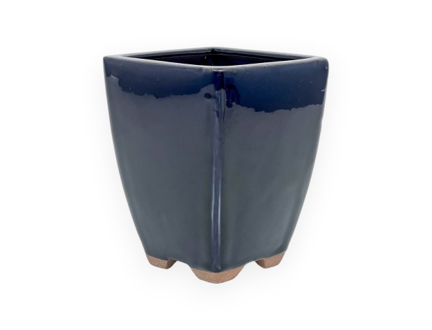 Pot 11,5 cm square blue 2