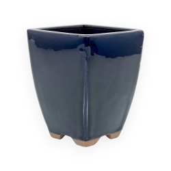 Vaso 11,5 cm quadrato blu