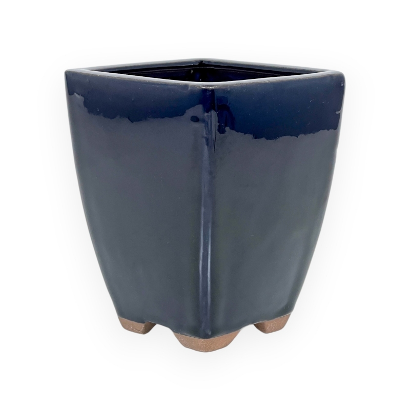 Topf 11,5 cm quadratisch blau
