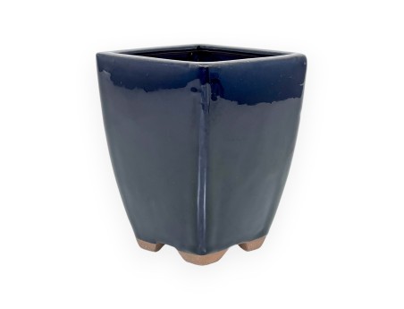 Pot 11,5 cm carré bleu