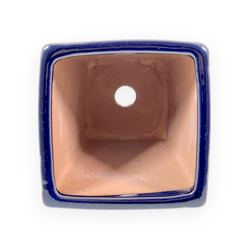 Vaso 11,5 cm quadrato blu