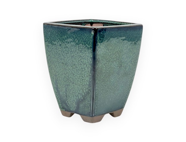 Maceta 11,5 cm cuadrada verde 2