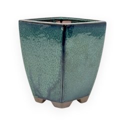 Vaso 11,5 cm quadrato verde