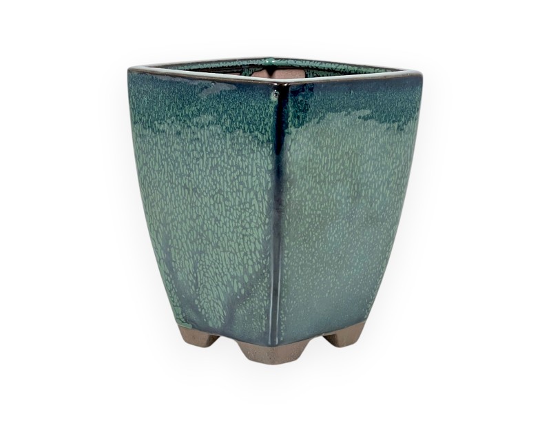 Maceta 11,5 cm cuadrada verde