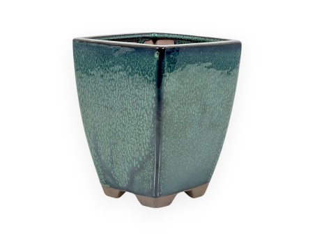 Pot 11,5 cm square green