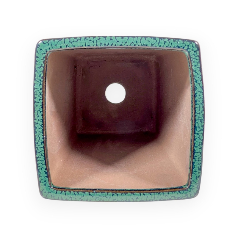 Vaso 11,5 cm quadrato verde