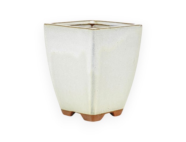 Topf 11,5 cm quadratisch beige 2