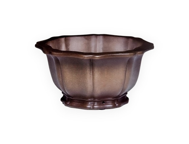 Pot 48 cm octagonal grès