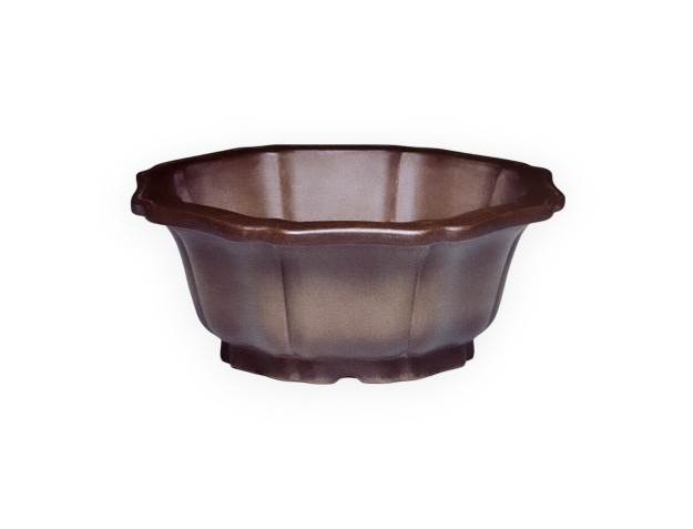 Maceta 31 cm octogonal grès
