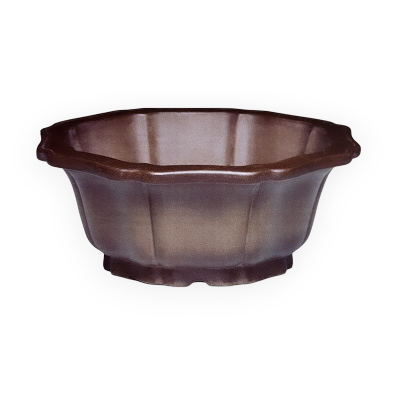 Maceta 24 cm octogonal grès