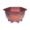 Vaso 26 cm esagonale grès