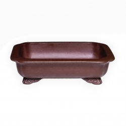 Pot 22 cm rectangular grès