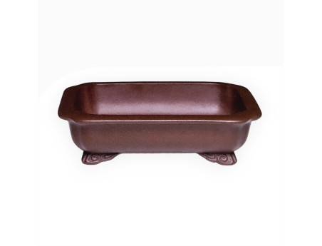 Maceta 22 cm rectangular grès