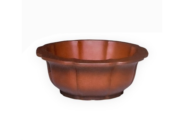 Pot 17 cm achthoekig grès