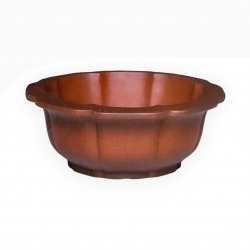 Vaso 17 cm ottagonale grès