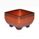 Vaso 11 cm quadrato grès