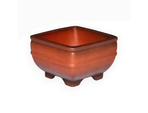 Pot 11 cm vierkant grès